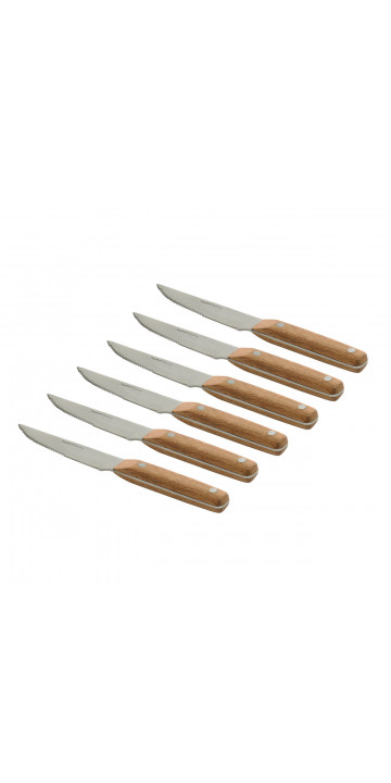 Berghoff набір ножів для стейка з дерев'яними ручками 23 см 6 пр