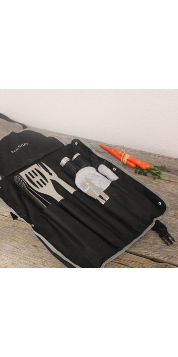 Набор для барбекю Berghoff Essentials в фартуке, 9 пр.