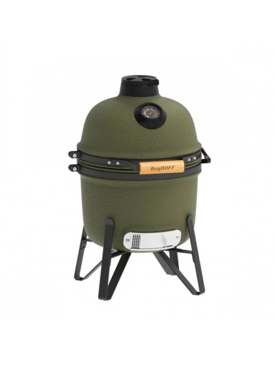 Керамический угольный гриль Berghoff маленький , зеленый матовый Керамический угольный гриль Berghoff маленький , зеленый матовый