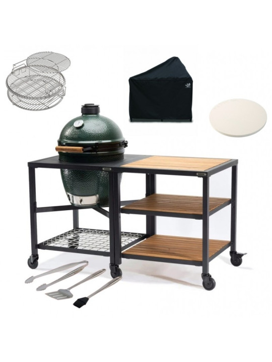 Комплект гриль Big Green Egg Large у столi