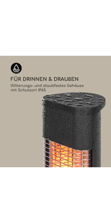 Інфрачервоний обігрівач Blumfeldt Heat Guru Plus Black