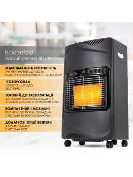 Газовый обогреватель Heidenfeld Inferno GH100