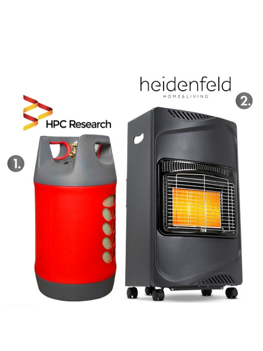 Набір: обігрівач Heidenfeld Inferno GH100 + балон HPCR 26,2 л