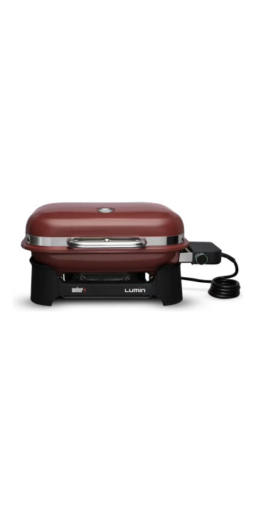 Електричний гриль Weber Lumin Compact 1000, червоний